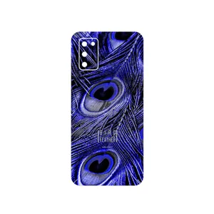 MAHOOT Purple Feather Cover Sticker for Samsung Galaxy A03S