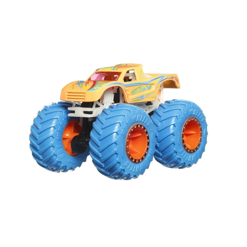 ماشین بازی هات ویلز مدل Monster Trucks Glow In The Dark PODIUM CRASHER کد HCB50 - HGD11