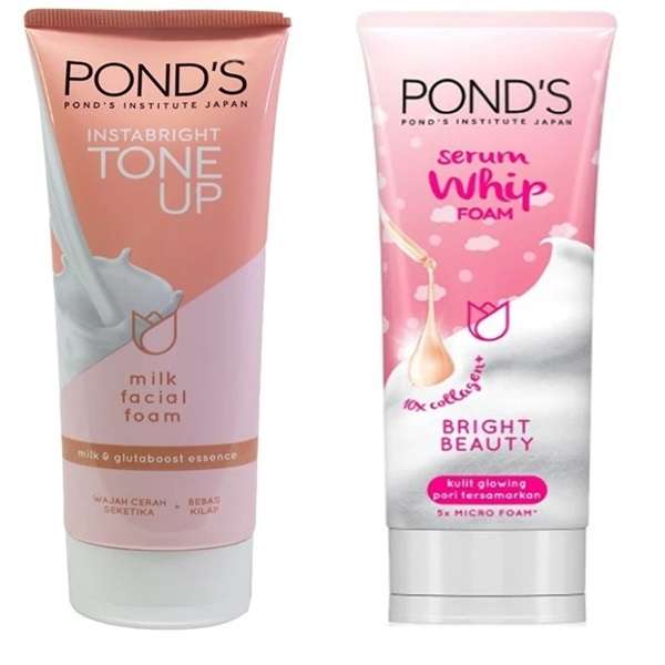 فوم شستشو صورت پوندز مدل Bright Beauty and Milk حجم 100 میلی لیتر مجموعه 2 عددی فوم شستشو صورت پوندز مدل Bright Beauty and Milk حجم 100 میلی لیتر مجموعه 2 عددی
