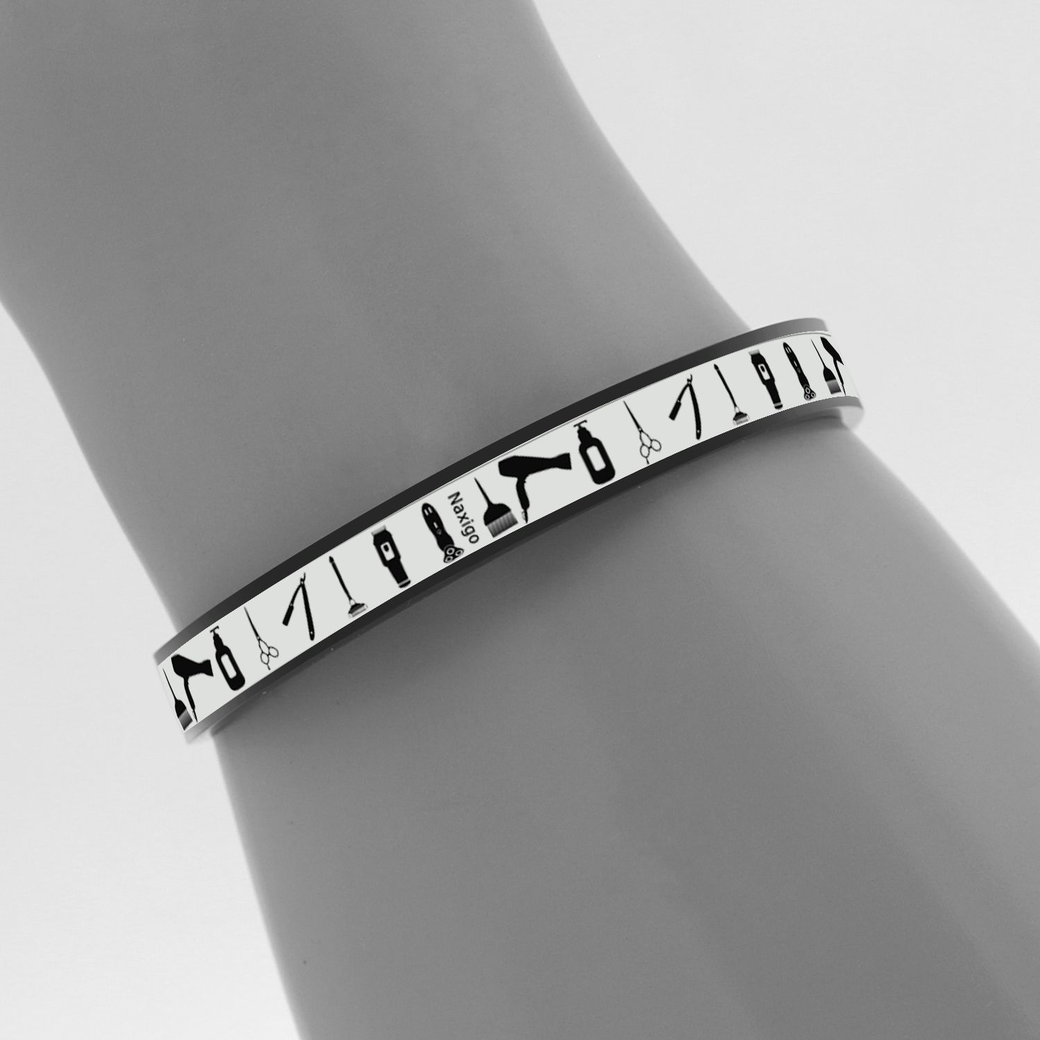 دستبند ناکسیگو طرح آرایشگری مدل BR5495 -  - 4