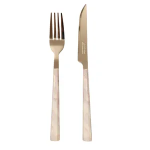 کارد و چنگال 12 پارچه یونی هوم مدل سنگ