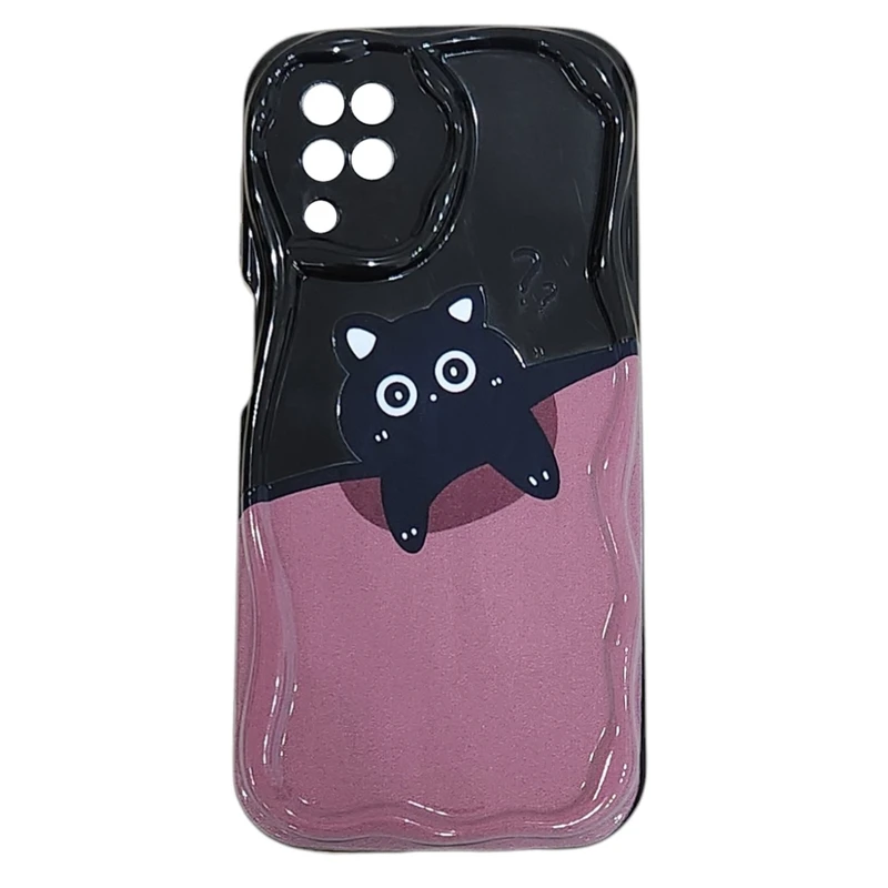 کاور مدل پاستیلی طرح cat مناسب برای گوشی موبایل سامسونگ Galaxy A22 4G / M32 4G 