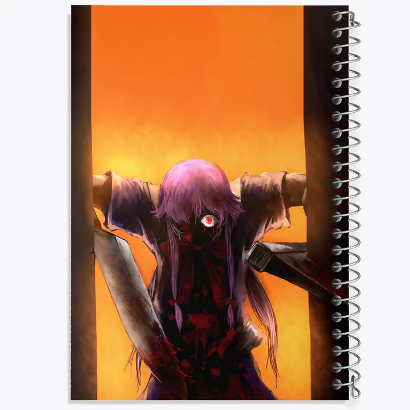 دفتر ژورنال نویسی 50 برگ خندالو مدل نقطه ای طرح یونو انیمه میرای نیکی کد 32376