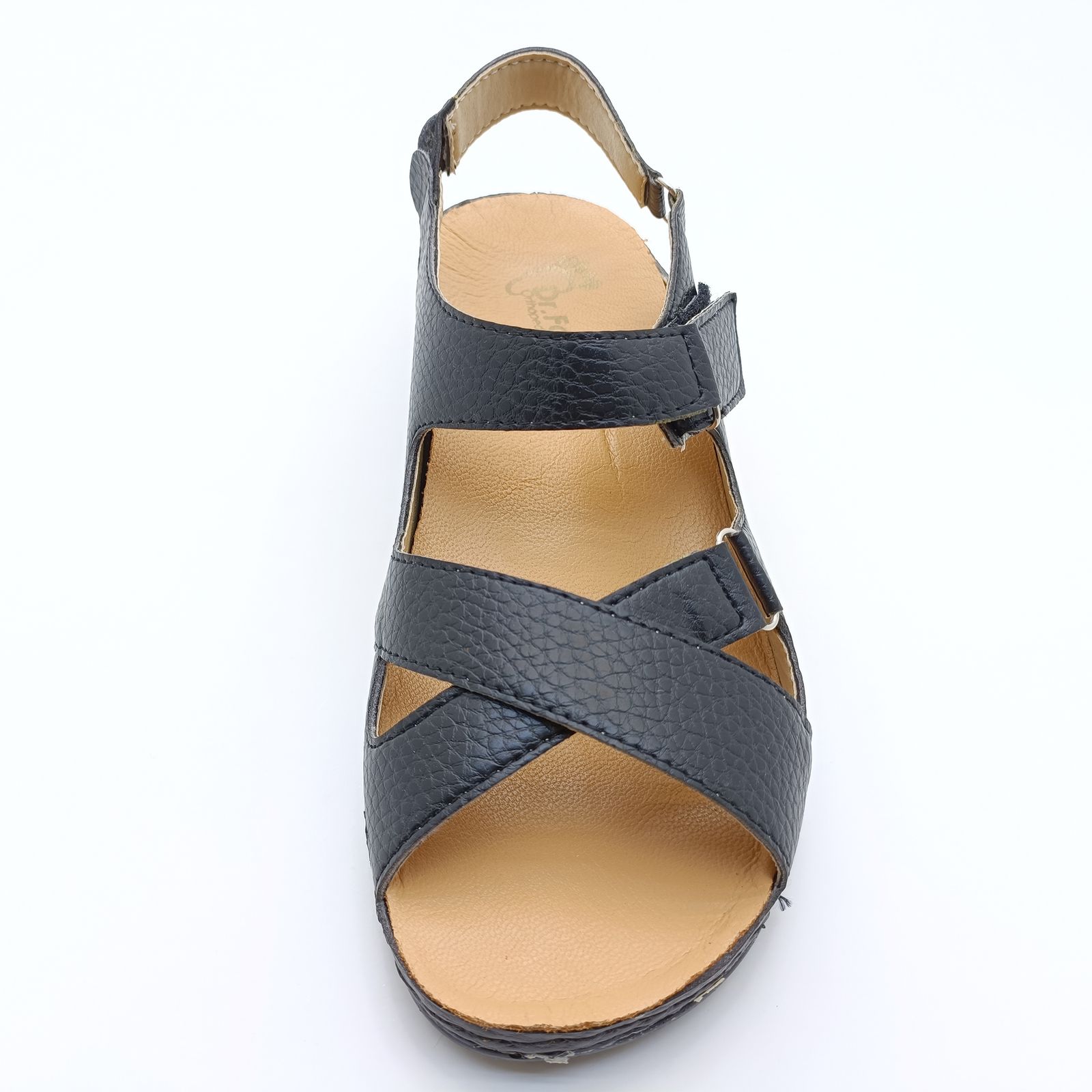 صندل زنانه دکترفام مدل گلسا رنگ مشکی -  - 7