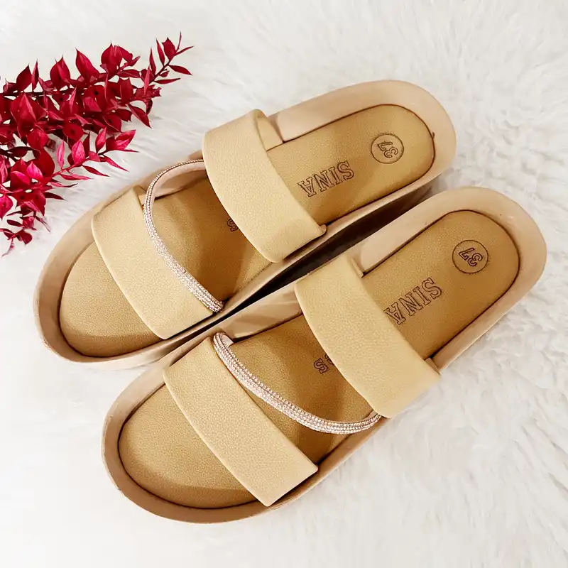 دمپایی زنانه مدل قایقی نگین کد 2350000