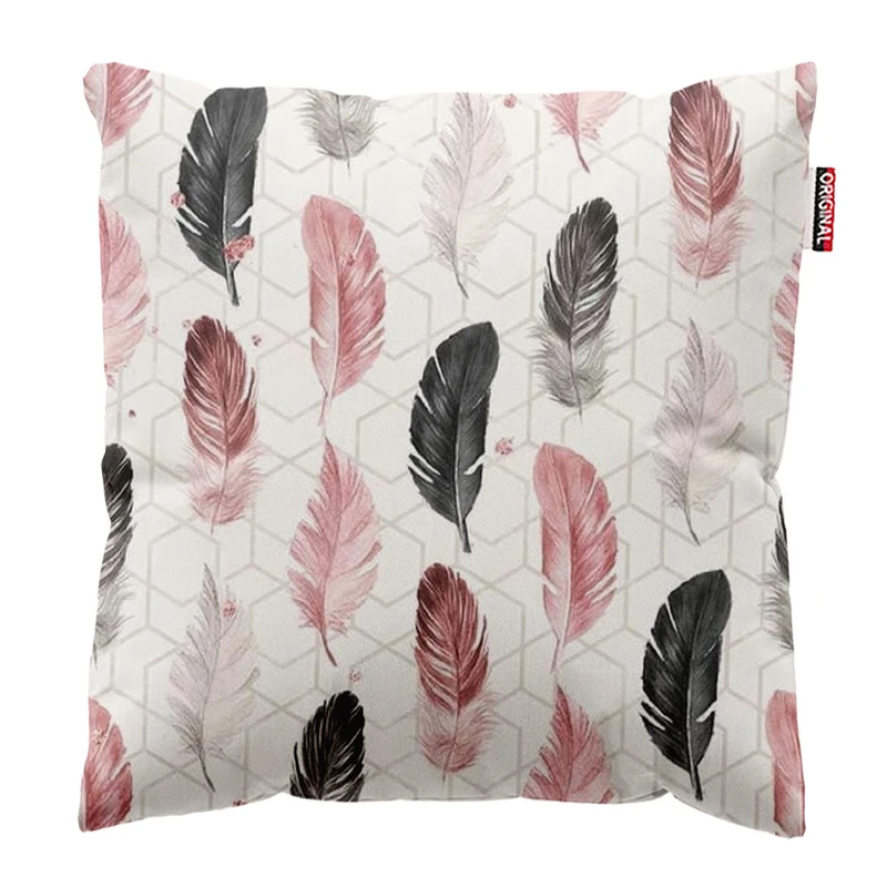 کوسن پاد آفرین طرح پر پرنده سایز 30*30 سانتی متر