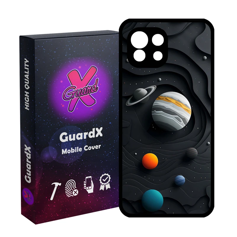 کاور گارد ایکس طرح کهکشان مدل Glass10749 مناسب برای گوشی موبایل شیائومی  Mi 11 Lite