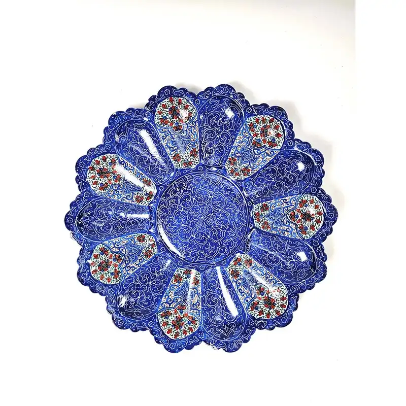 ست کاسه و بشقاب میناکاری کد s20