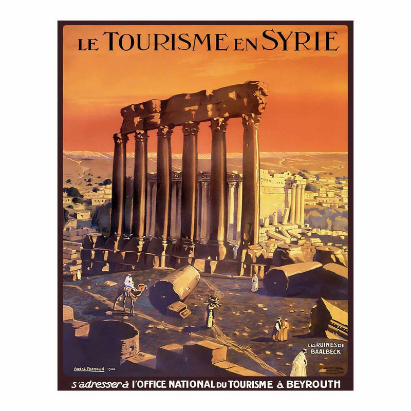 پوستر مدل سفر سوریه-باقیمانده‌های باعلبک