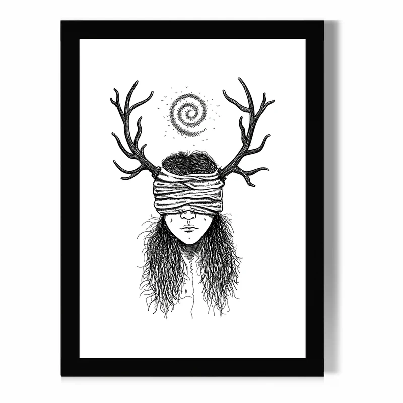 تابلو مدل دیواری طرح سریال کاراگاهان حقیقی True Detective  کد FD246