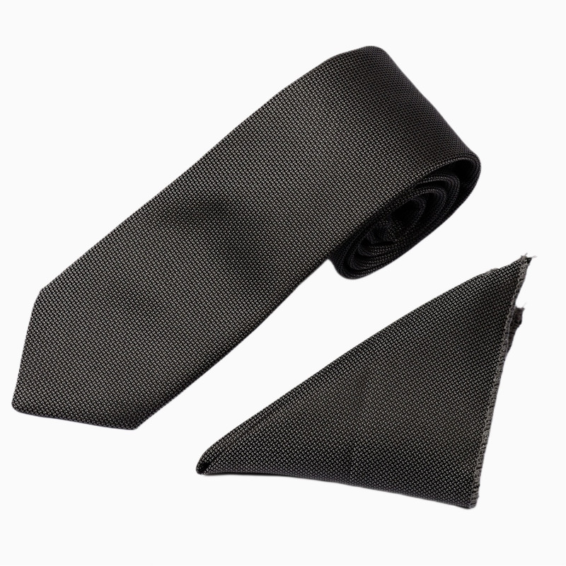 ست کراوات و دستمال جیب مردانه نسن طرح آکسفورد مدل S6