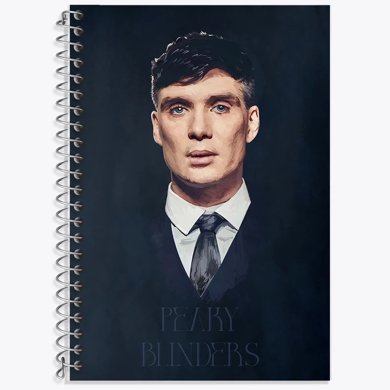 دفتر زبان 50 برگ خندالو مدل سه خط طرح پیکی بلایندرز (Peaky Blinders) کد F1619