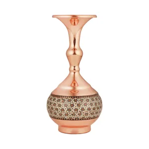 گلدان خاتم کاری مسی مدل شلغمی کد 20