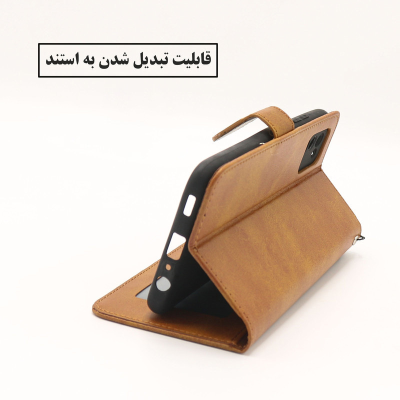 کیف کلاسوری مدل چرمی p مناسب برای گوشی موبایل شیائومیREDMI NOTE 9 