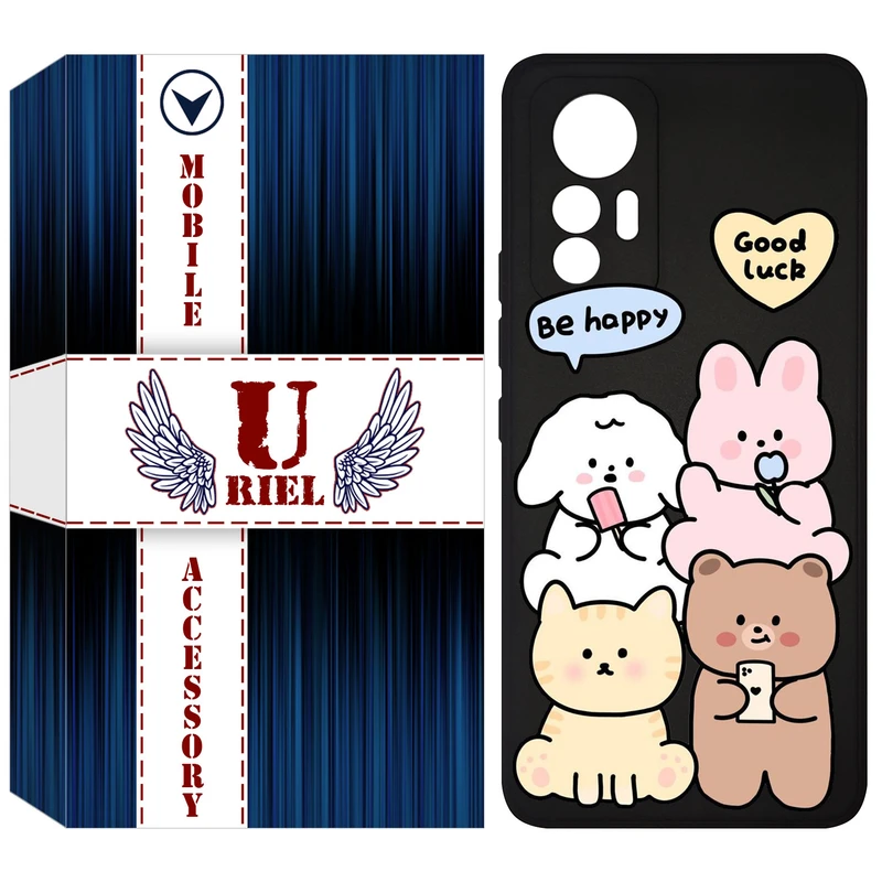 کاور یوریل مدل KSH کد 14 طرح هپی مناسب برای گوشی موبایل شیائومی 12 Lite