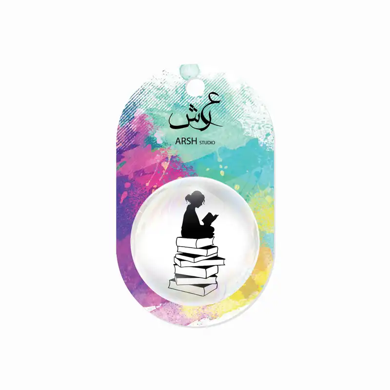 مگنت عرش طرح دختر و کتاب کد Asm042