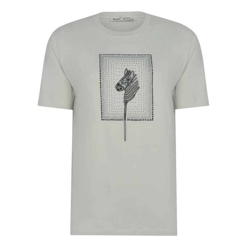 تی شرت آستین کوتاه زنانه مینت مدل 415