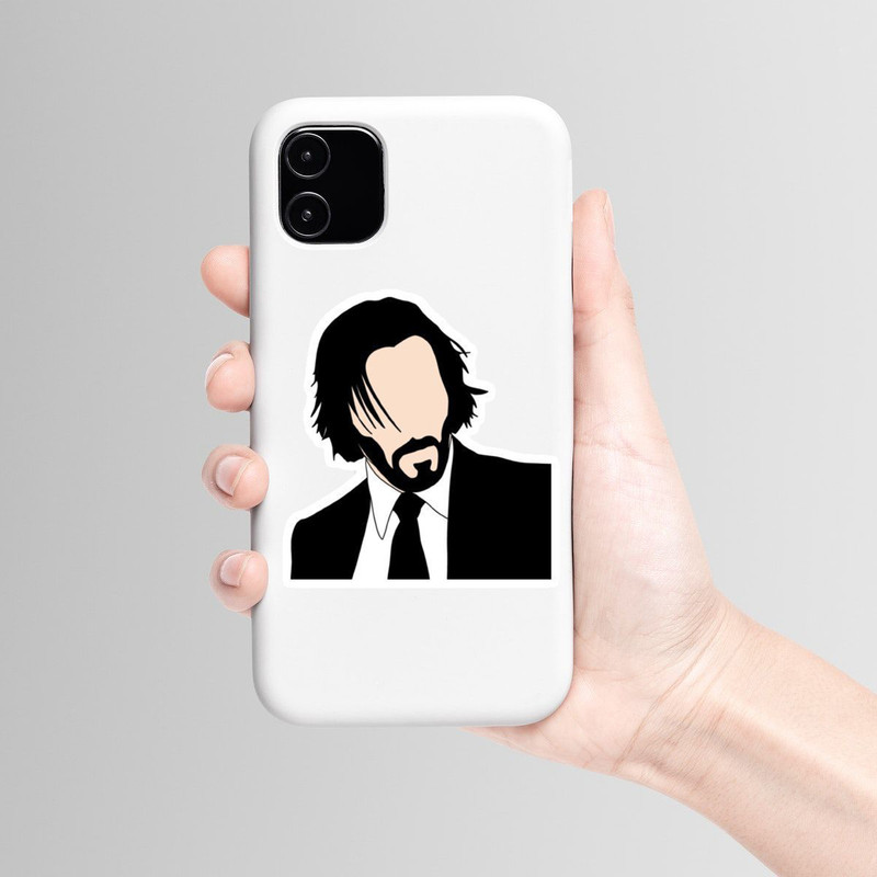 استیکر لپ تاپ و موبایل بووم طرح جان ویک کد mmr7