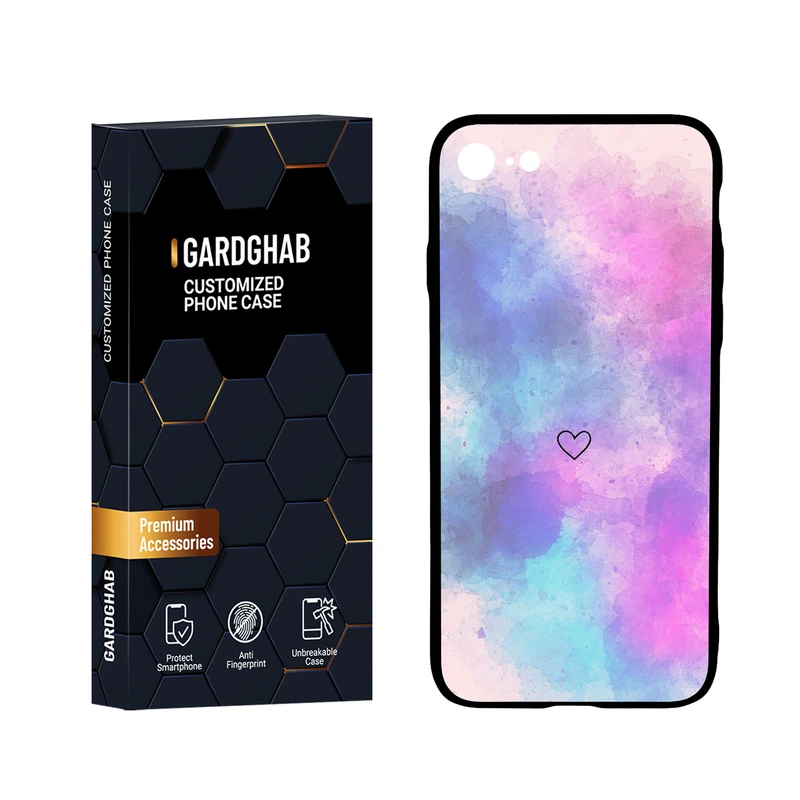  کاور گارد قاب مدل پشت گلس دخترانه مناسب برای گوشی موبایل اپل iPhone 7 / 8 / SE 2020 / SE 2022