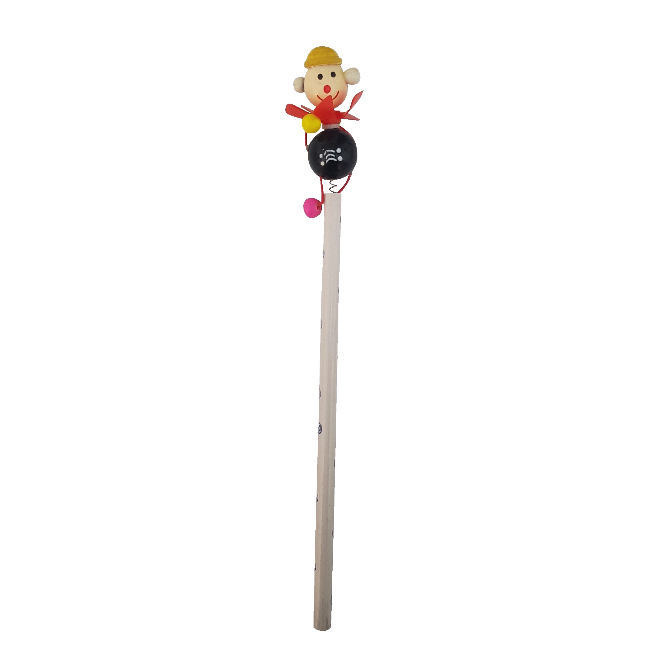 مداد مشکی مدل عروسکی کد 104 به همراه سرمدادی