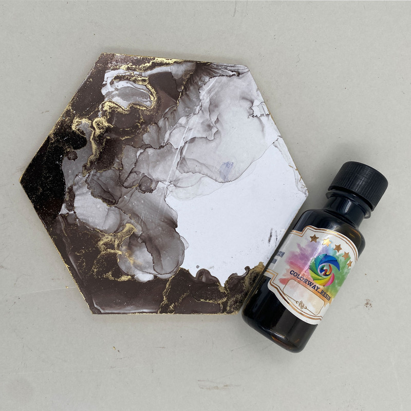 رنگ جوهری رزین اپوکسی کالروی رزین کد 1 حجم 20 میلی لیتر بسته 16 عددی