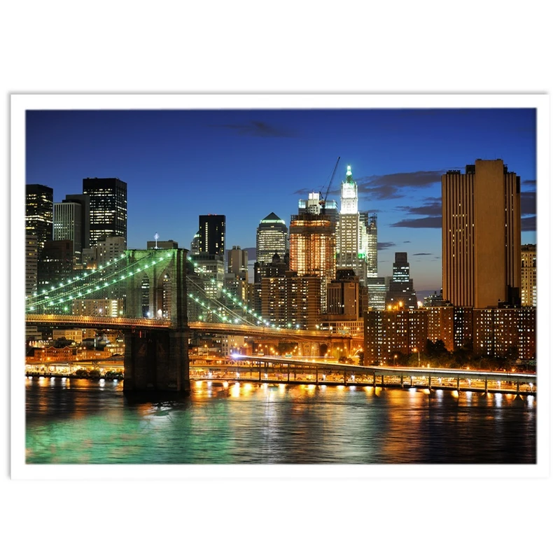 تابلو نوری بکلیت طرح طرح شهر پل بروکلین نیویورک مدل W-S1342