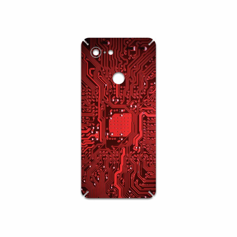 برچسب پوششی ماهوت مدل Red Printed Circuit Board مناسب برای گوشی موبایل گوگل Pixel 3