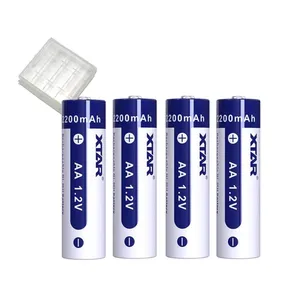 باتری قلمی قابل شارژ اکستار مدل  1.2V/AA ظرفیت 2200 میلی آمپر ساعت بسته 4 عددی