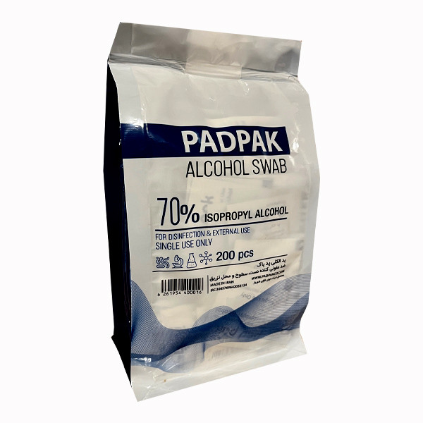 پد الکلی پد پاک مدل T200 بسته 200 عددی