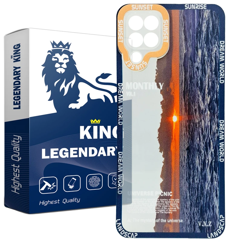 کاور لجندری کینگ مدل غروب مناسب برای گوشی موبایل سامسونگ Galaxy A22 4G