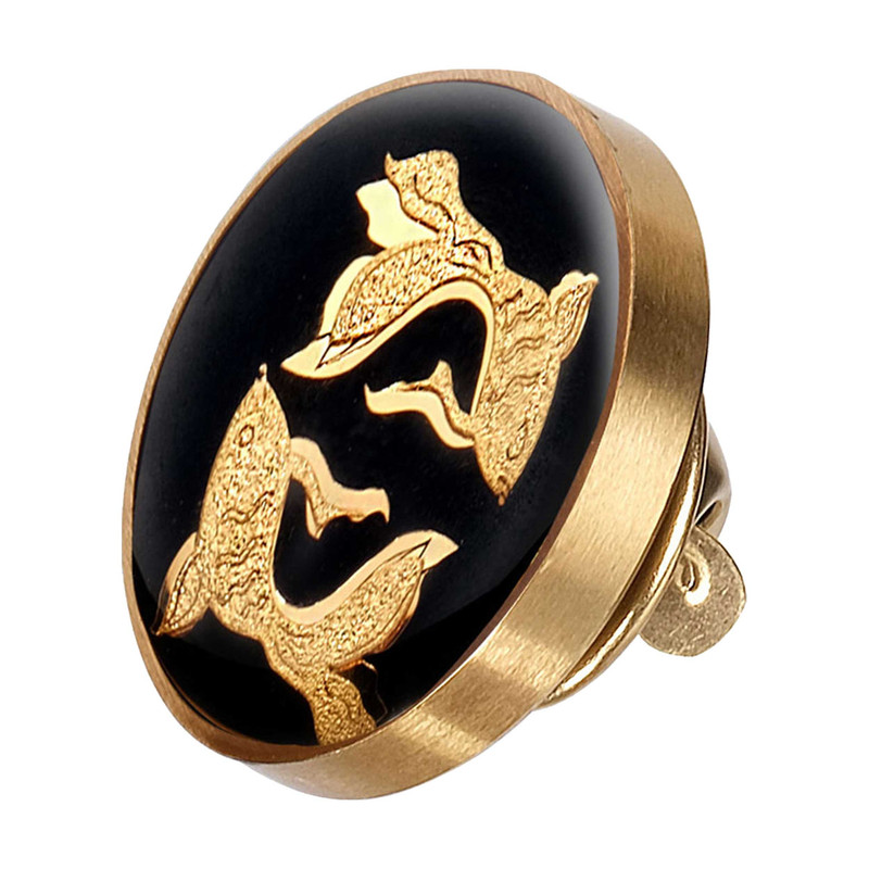 سنجاق سینه دانژه طرح ماه اسفند کد ZBNG0400012