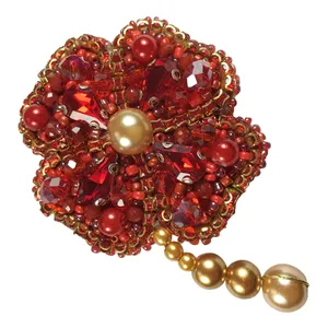 گل سینه زنانه طرح گل مدل 0202