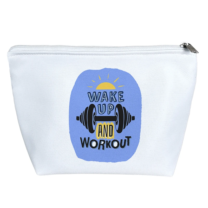 کیف لوازم آرایش دخترانه خندالو مدل انگیزشی wake up and workout کد 778