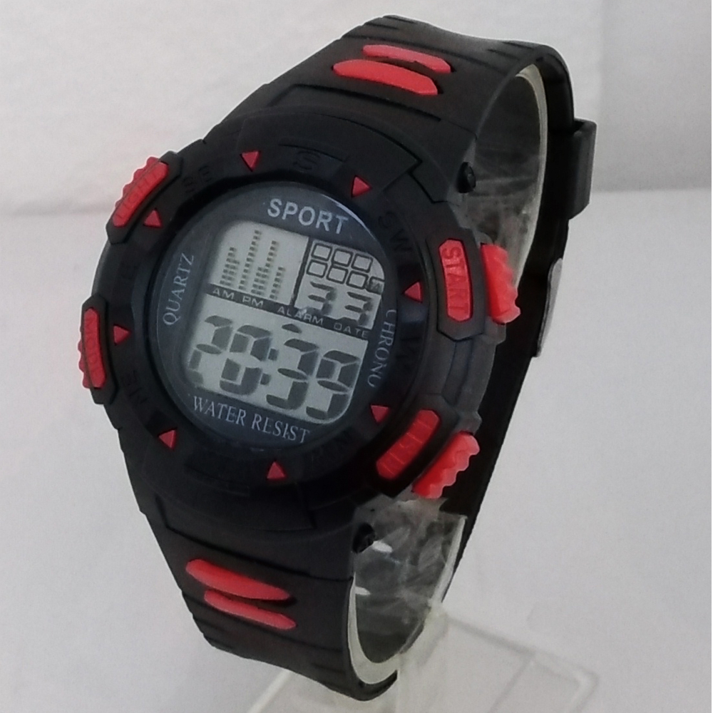 ساعت مچی دیجیتال بچگانه مدل ضدآب ورزشی اسپرتSPORT تاریخ شمار چراغ هفت کد 2