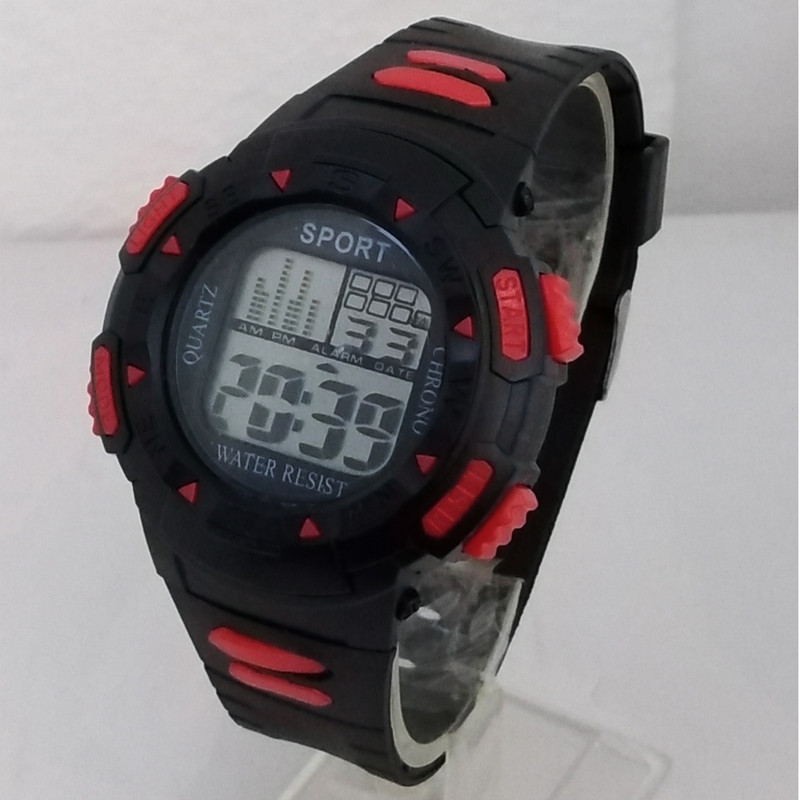 ساعت مچی دیجیتال بچگانه مدل ضدآب ورزشی اسپرتSPORT تاریخ شمار چراغ هفت کد 2