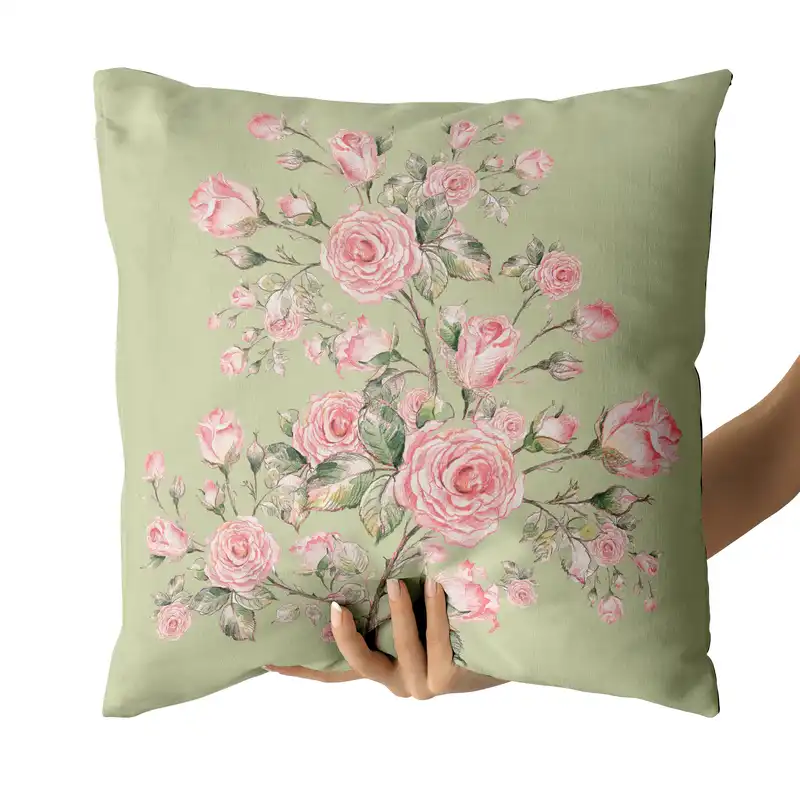 کاور کوسن مدل گل دورو طرح دار کد 1400147