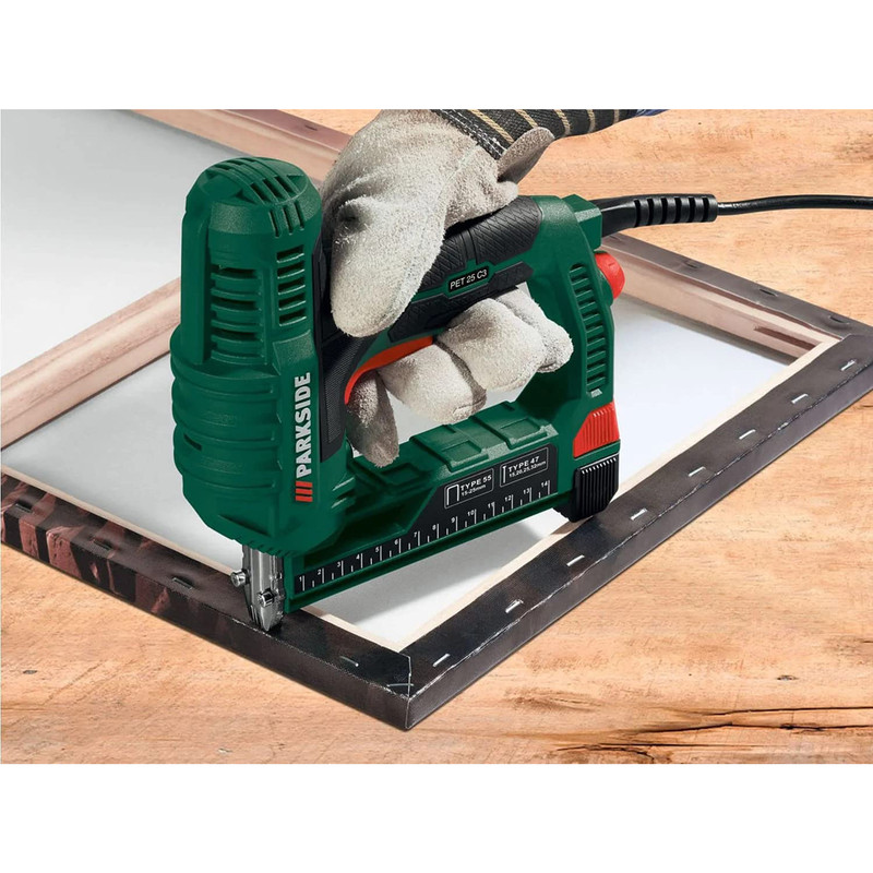میخ کوب و منگنه کوب برقی پارکساید مدل PET 25 C3 میخ کوب و منگنه کوب برقی پارکساید مدل PET 25 C3