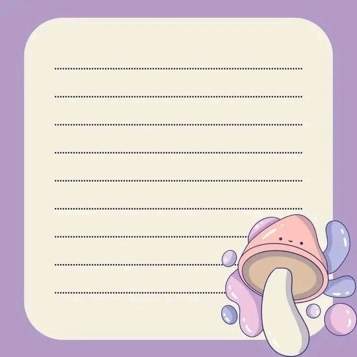 کاغذ یادداشت مدل فانتزی قارچ سایز 10×10 سانتی متر کد 885 بسته 100 عددی