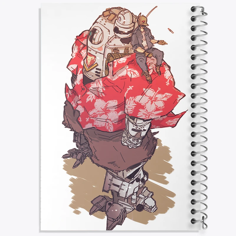 دفتر نت موسیقی 50 برگ خندالو مدل بازی تایتان فال (Titanfall) کد 32630