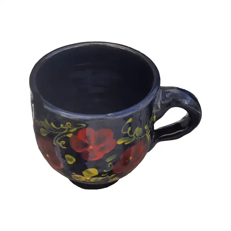 لیوان سفالی طرح گل کد G