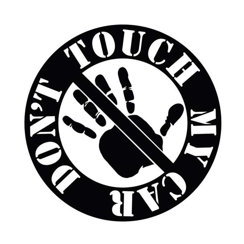 برچسب بدنه خودرو شیپرس طرح DONT TOUCH کد Sd005M
