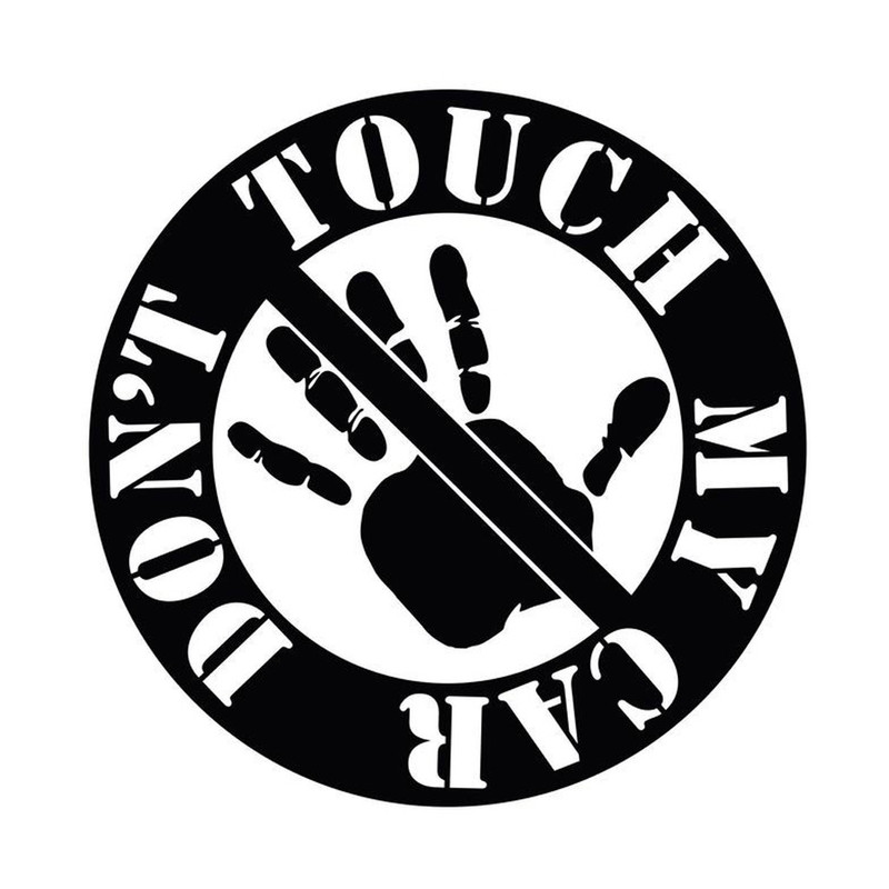 برچسب بدنه خودرو شیپرس طرح DONT TOUCH کد Sd005M