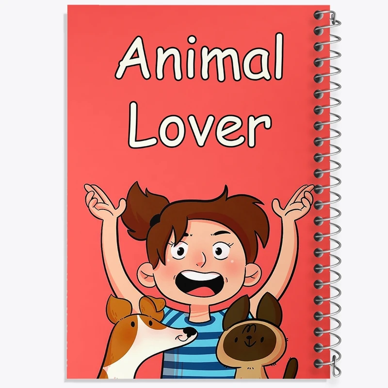 دفتر نت موسیقی 50 برگ خندالو مدل Animal Lover کد F133