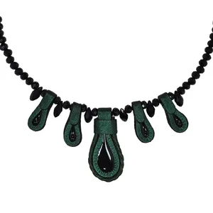 گردنبند زنانه مدل چرم طبیعی