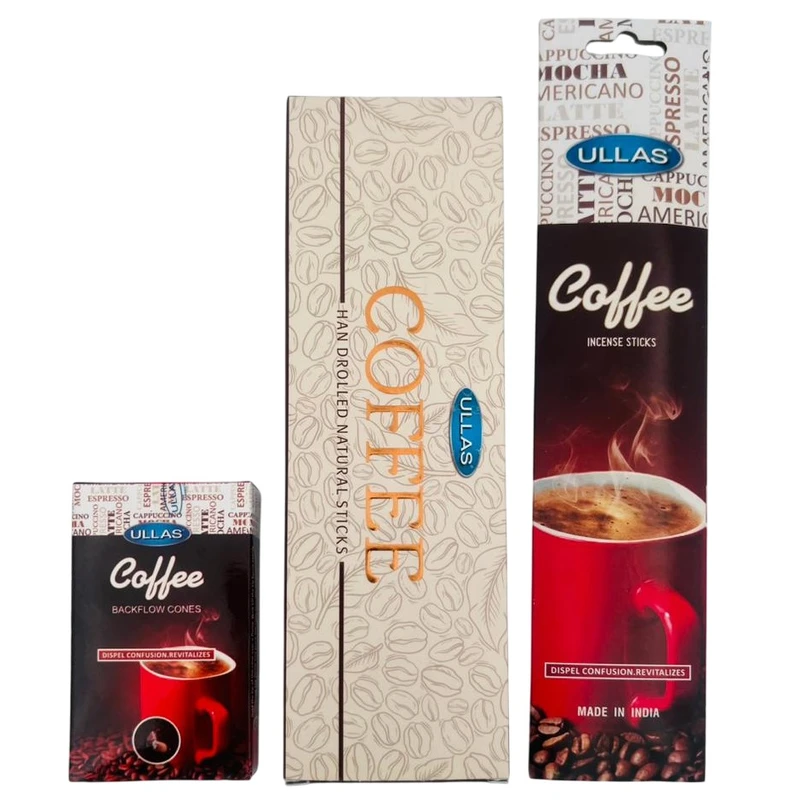 عود الاس مدل رویال کد ۰۱ با رایحه قهوه مجموعه ۳ عددی