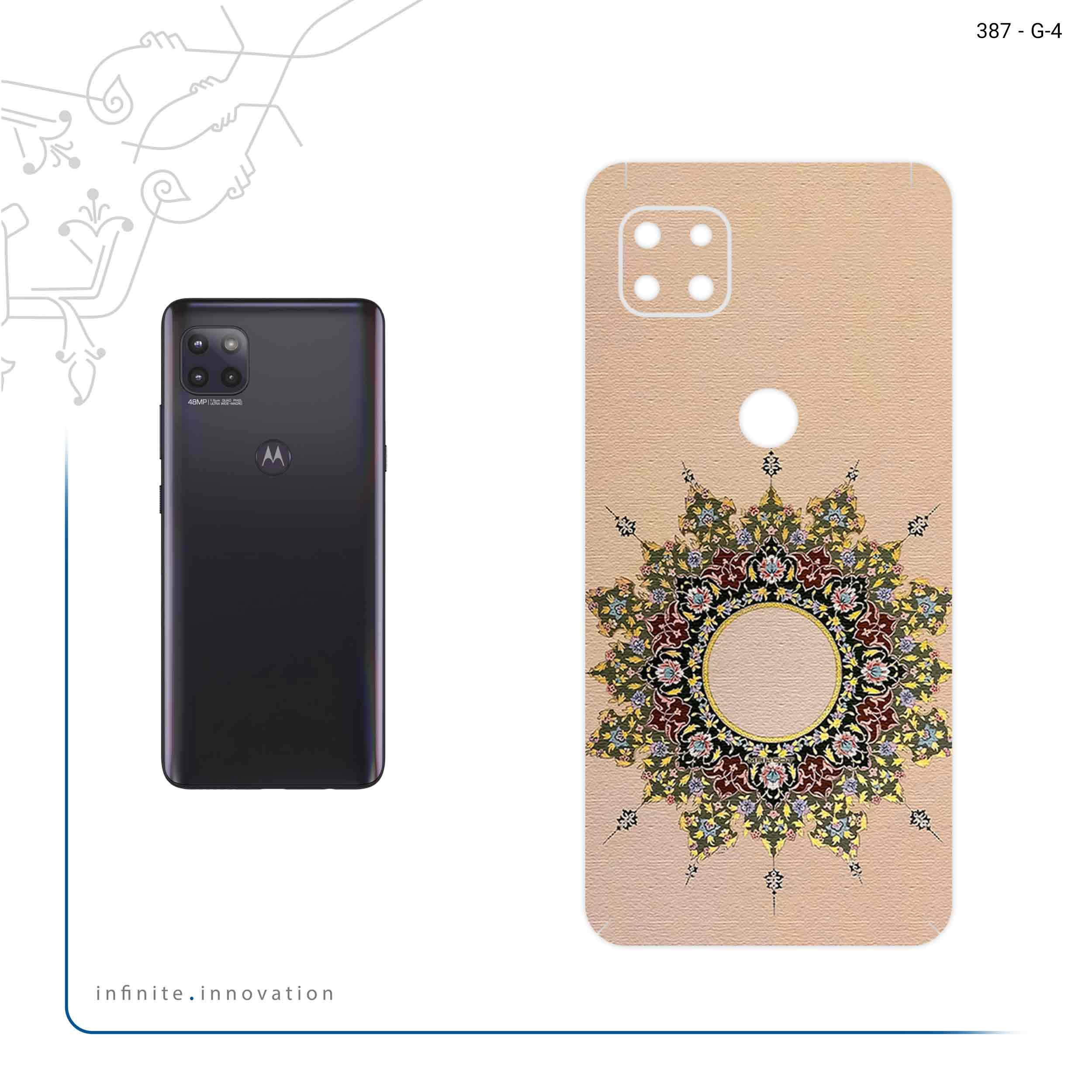 برچسب پوششی ماهوت مدل Art of Illumination 3 مناسب برای گوشی موبایل موتورولا MOTO G 5G