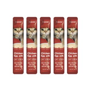 بستنی گربه فنبی مدل Creamy Sticks طعم مرغ و تخم مرغ بسته 5 عددی