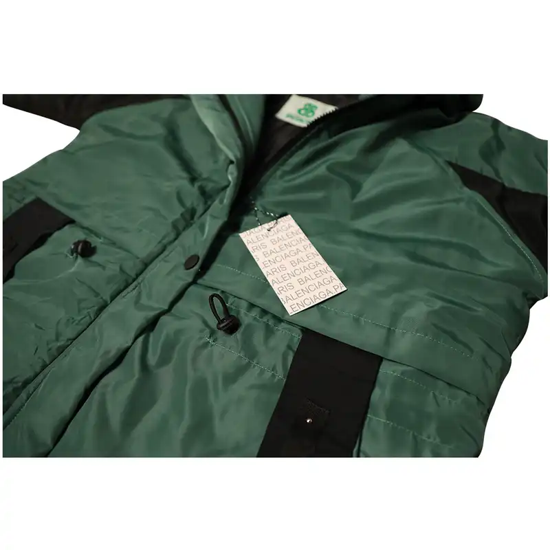 کاپشن زنانه بالنسیاگا مدل مموری ترکیبی کد 34 رنگ سبز