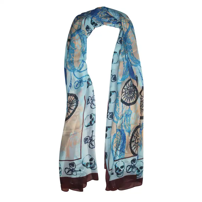 شال زنانه طرح اسکلت مدل SL0124