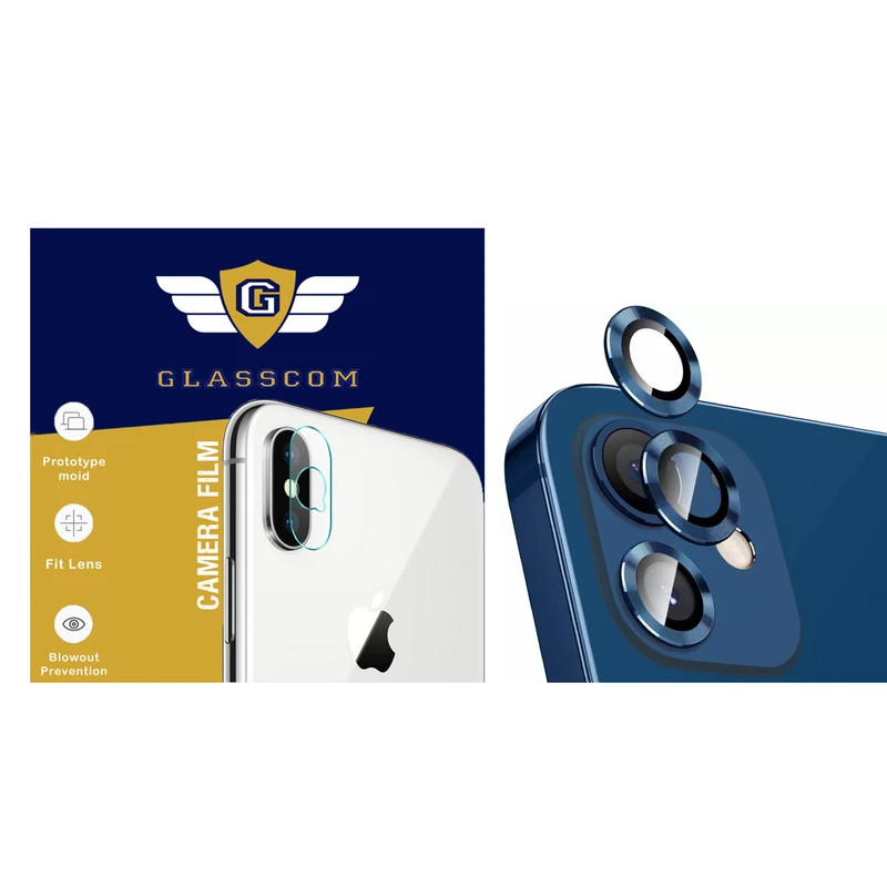 محافظ لنز دوربین گلس کام مدل GCLR-I12 مناسب برای گوشی موبایل اپل iPhone 12 / iPhone 12 Pro